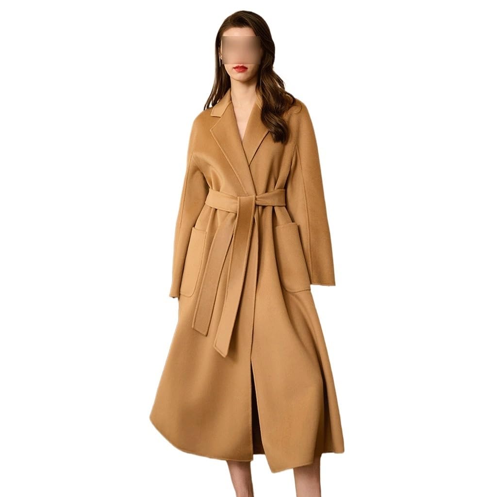 Amazon.com: PNAWLLCF High-end Camel-Colored Double-Faced Cashmere